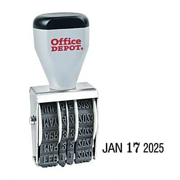 Office Depot Stamp Dater, Traditional Line Date Stamp Dater Size 1 1/2