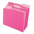 thumbnail image 1 of Office Depot Two-Tone Color File Folders, 1/3 Tab Cut, Letter Size, Pink, Box Of 100, OD152 1/3 PIN, 1 of 3