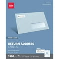 thumbnail image 1 of Office Depot White Inkjet/Laser Return Address Labels, 2/3in. x 1 3/4in., Pack Of 1,500, 505-O004-0015, 1 of 2