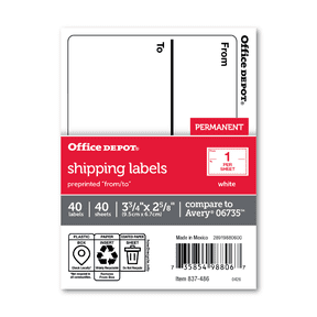 Depot Sticker Office Depot All Labels & Stickers in Labels - Walmart.com