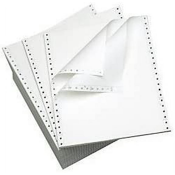 Office DepotR Brand Computer Paper, 2 Parts, 15 Lb, 9 1/2in. x 11in., Standard Perforation, Carbonless, White, Box Of 1,400 Sets by Office Depot