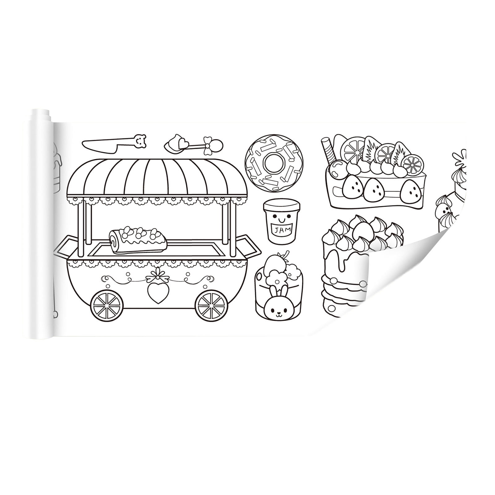 Office Desk Accessoriesgraffiti Picture Scroll Can Be Attached To The