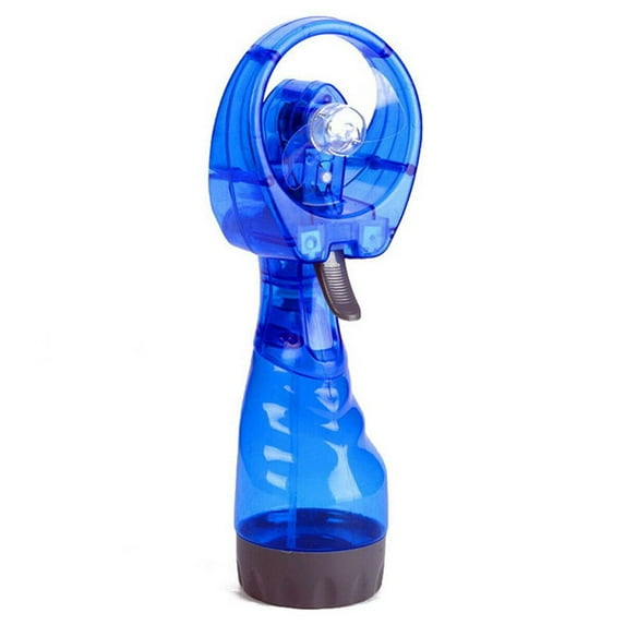 Office Desk Air Misting Portable Humidifier Cooling Hand Held Spray Fan Water Spray Fan Battery Power BLUE
