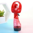 thumbnail image 1 of Office Desk Air Misting Portable Humidifier Cooling Hand Held Spray Fan Water Spray Fan Battery Power RED, 1 of 8