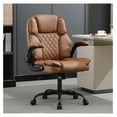 Office Desk Chair, Back Executive Leather Chair, Ergonomic Home
