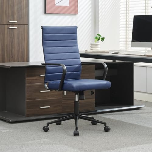 Office Desk Chair Conference Room Chairs, Modern High Back PU Leather