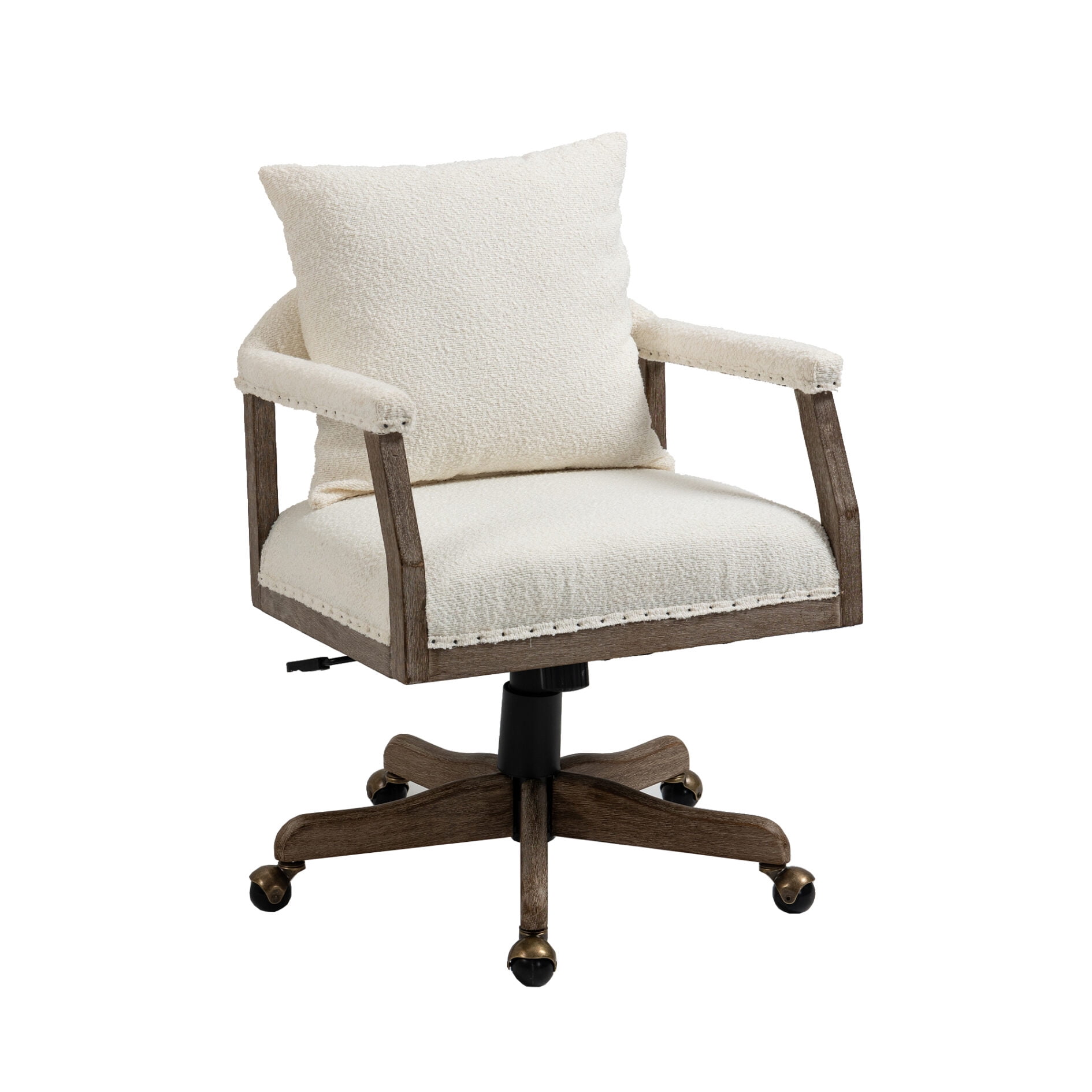 Office Desk Chair with Wheels, Modern Swivel Height Adjustable Desk