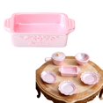 thumbnail image 1 of Office Desk Decor Piece, Miniature Kitchen Resin Tableware Set For Dollhous, House Ornament, Cottage Figurine, Miniature Decor., 1 of 5