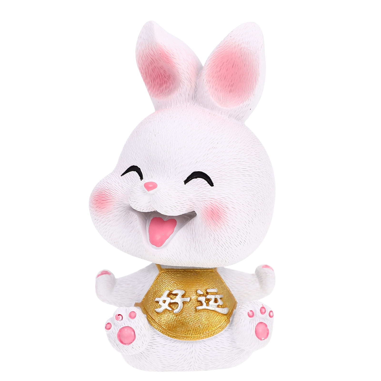 Office Desk Decor Toys Miniature Rabbit Figurine Car Interior Adornment ...