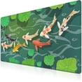 thumbnail image 1 of Office Desk Mats Office Table Mat, Keyboard Mouse Pad XXL Mouse Pads Desk Pads, Pc Gaming Mat Waterproof Non-Slip Rubber Base, 35.4 X 15.7 inch for Work/Game/Office/Home Fishes Under Water, 1 of 6