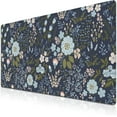 thumbnail image 1 of Office Desk Pads Floral Pattern Jumbo Mouse Pad Gaming Mousepad Large Mouse Pads The Desk Mat Non-Slip Rubber Base Waterproof with Stitched Edges 35.4 X 15.7 for Game Office,, 1 of 7