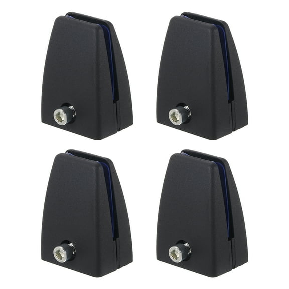 Office Desk Partition Support Bracket, 4 Pack Desk Divider Clamp Brackets for 2-20mm Thick, Black