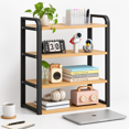 Office Desk Shorganizer Wood Desktop Bookshsupplies Storrack For Top Of ...
