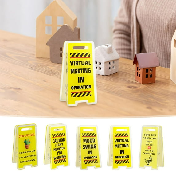 Office Desk Sign under $5! CQCYD Funny Office Desk Sign with Holder, Acrylic Message Board for Coworkers, Motivational Supervisor Gift, Mini Desktop Plaque for Work Environment