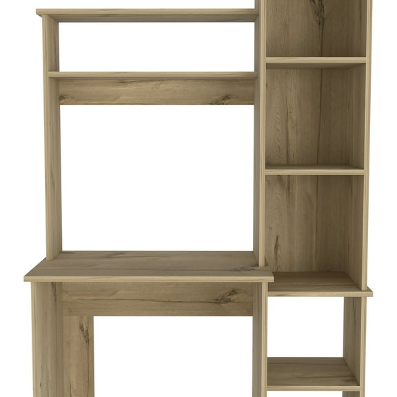 Office Desks, Desk Logan, Five Cubbies, Light Oak Finish, Light Oak Home Office Desks,Particle Board Wooden Office Desks, Furniture Office Desks & Work Surfaces Desk Logan, Five Cubbies, Light Oak Fi