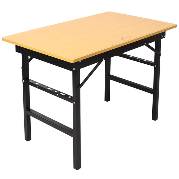 Office Desks Portable Folding Work Table with Measuring Tape and Angle Finder,Portable Folding Workbench,Workshop Tool Bench,With Handle,Wooden Office Desks