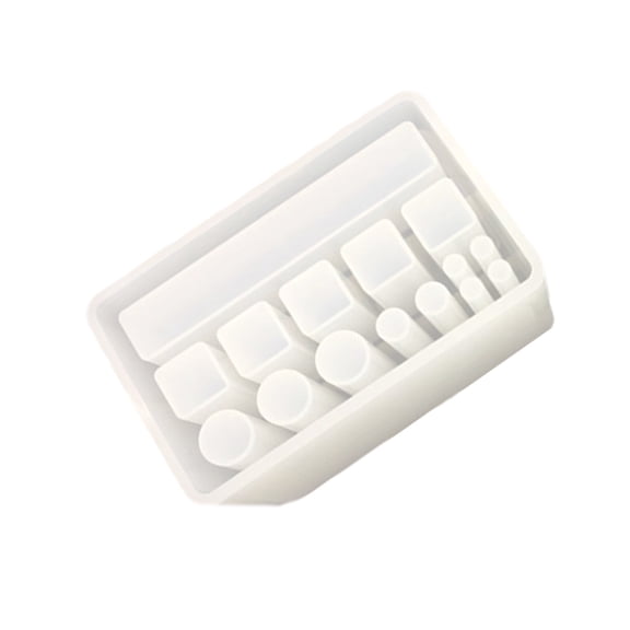 BESTOYARD Creative Epoxy Mold for DIY Lipstick Storage Box White Flexible Silicone Mold