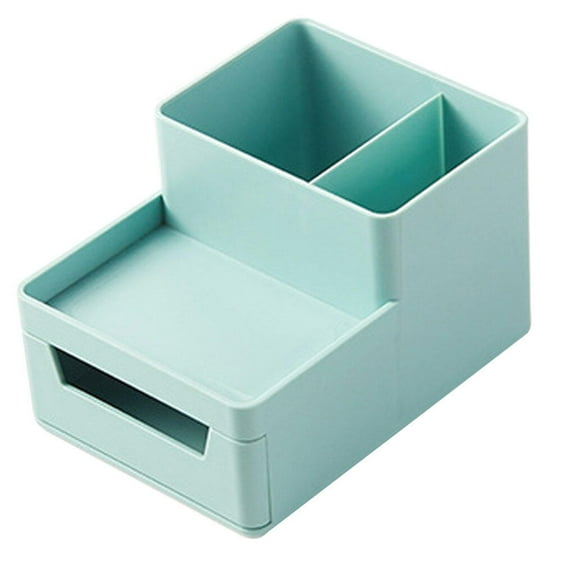 Office Desktop Organizer A4 Paper Drawer Storage Box Multi\-functional Stackable File Cabinet A4 Drawer Stationery Storage Box Green With Pen holder