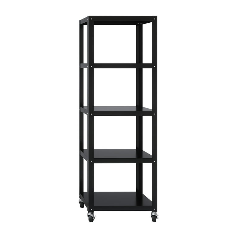 GCP Products Bookshelf, Industrial 5 Shelf Bookcase Metal And