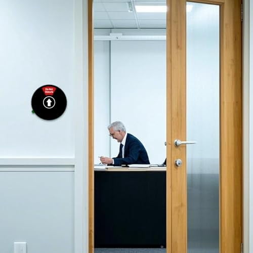 Office Door Sign - Do Not Disturb, Please Knock, In A Meeting, Working ...
