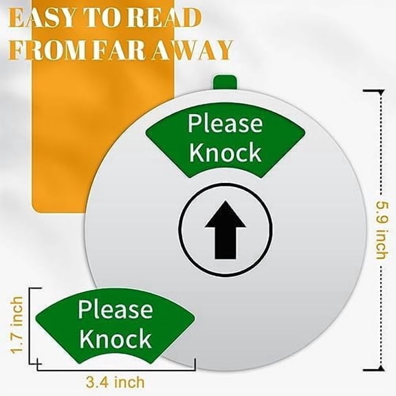 Office Door Sign, Do Not Disturb/Out of Office/In a Meeting/Please Knock, Rotating Door Privacy Sign-6 Inch, Silver