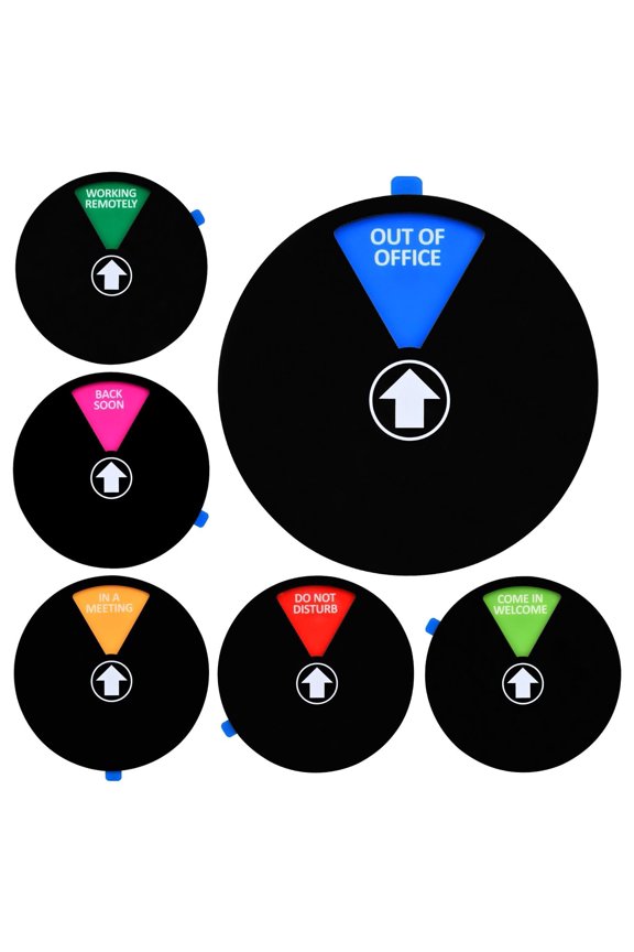 Office Door Signs -Do Not Disturb,Out Of Office,In A Meeting, Working Remotely,Come In Welcome,Back Soon- Blank Custom Privacy Door Sign Status Indicator for Office Conference Studio Office