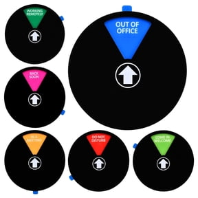 Office Door Signs -Do Not Disturb,Out Of Office,In A Meeting, Working Remotely,Come In Welcome,Back Soon- Blank Custom Privacy Door Sign Status Indicator for Office Conference Studio Office