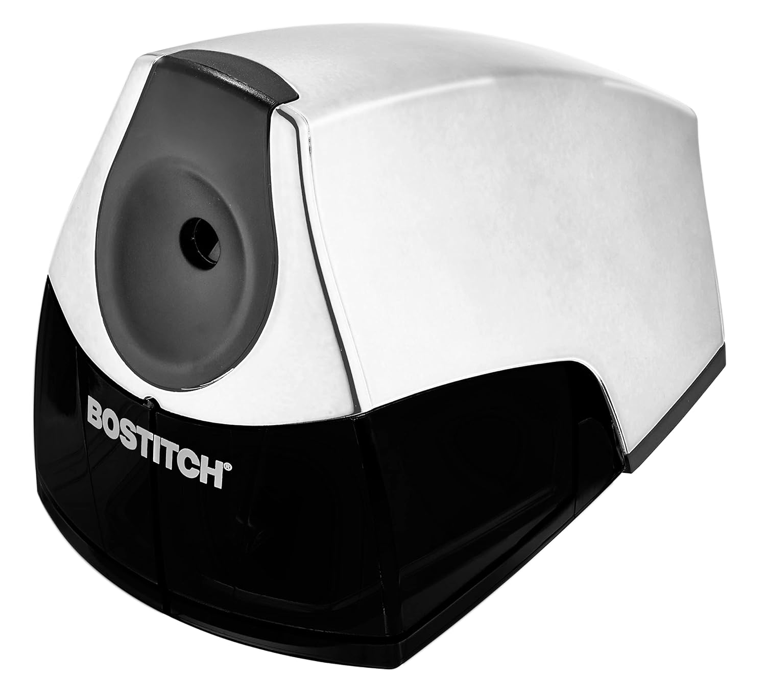 Office Electric Pencil Sharpener for Classroom & Desk Use, Heavy-Duty Stall-Free Motor, High-Capacity Shavings Tray, Chrome