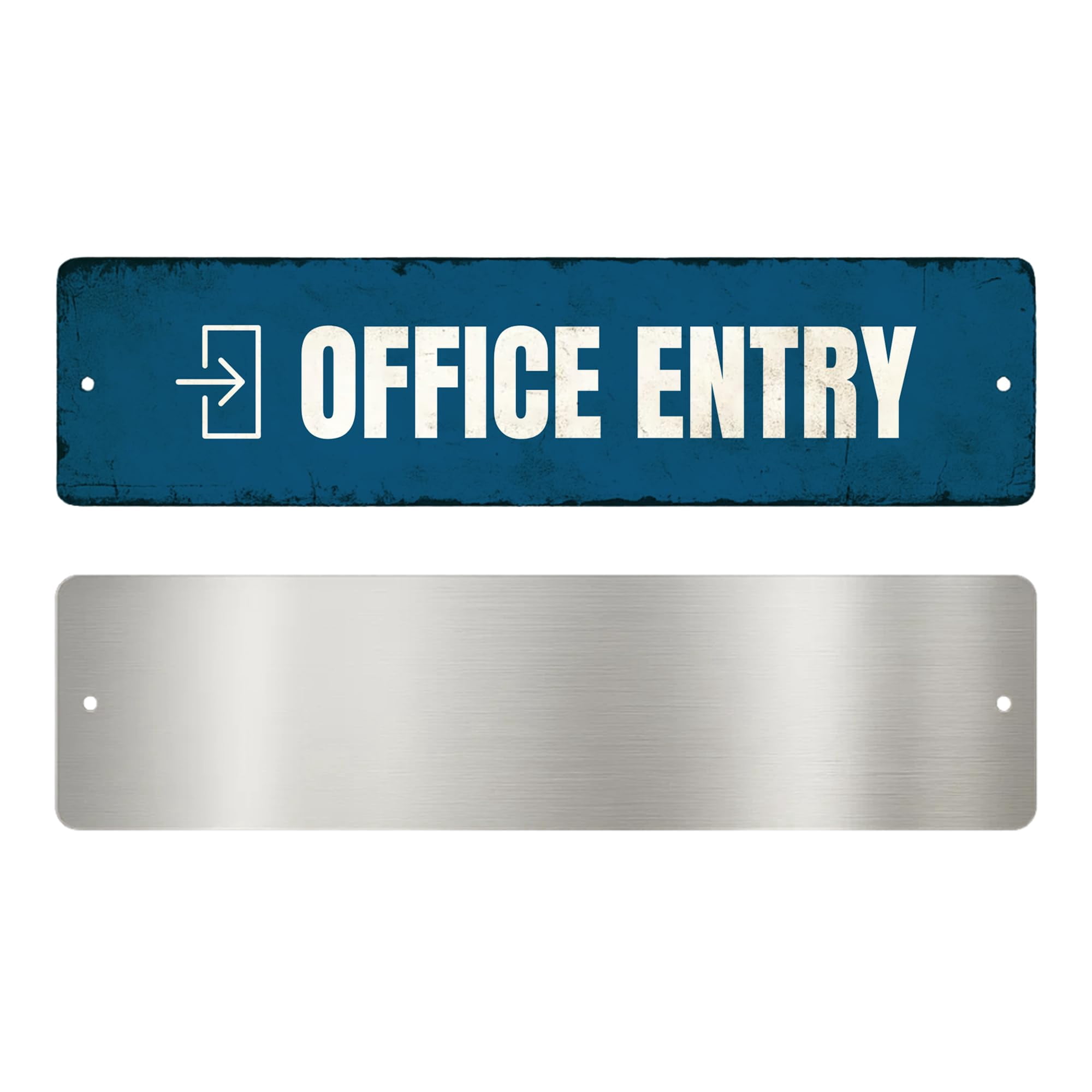 Office Entry Metal Sign by DC | Arrow Metal Directional Signage for ...