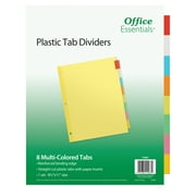 Office Essentials Insertable Dividers, 8 Tab, Multicolor, 1 Set (11467)
