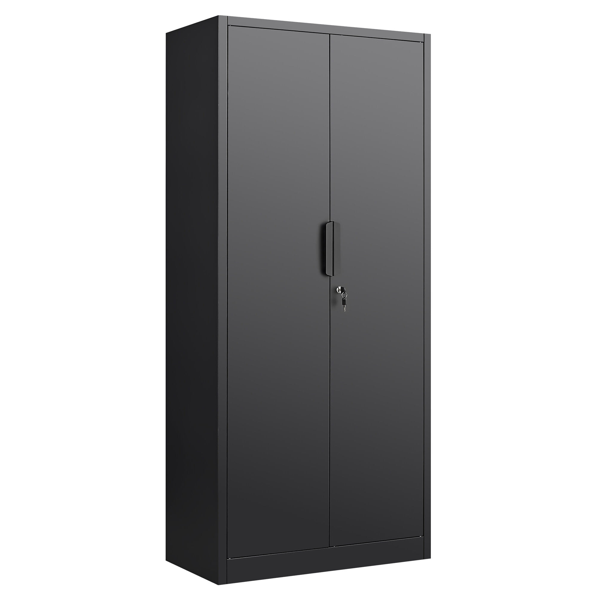 Office File Cabinets 70-Inch 2-Door File Cabinet with Lock, 4 Adjustable Shelves, Heavy-Duty Steel Construction, for Commercial Office, Home Office, Legal Size & Letter File Storage, Organization Ca