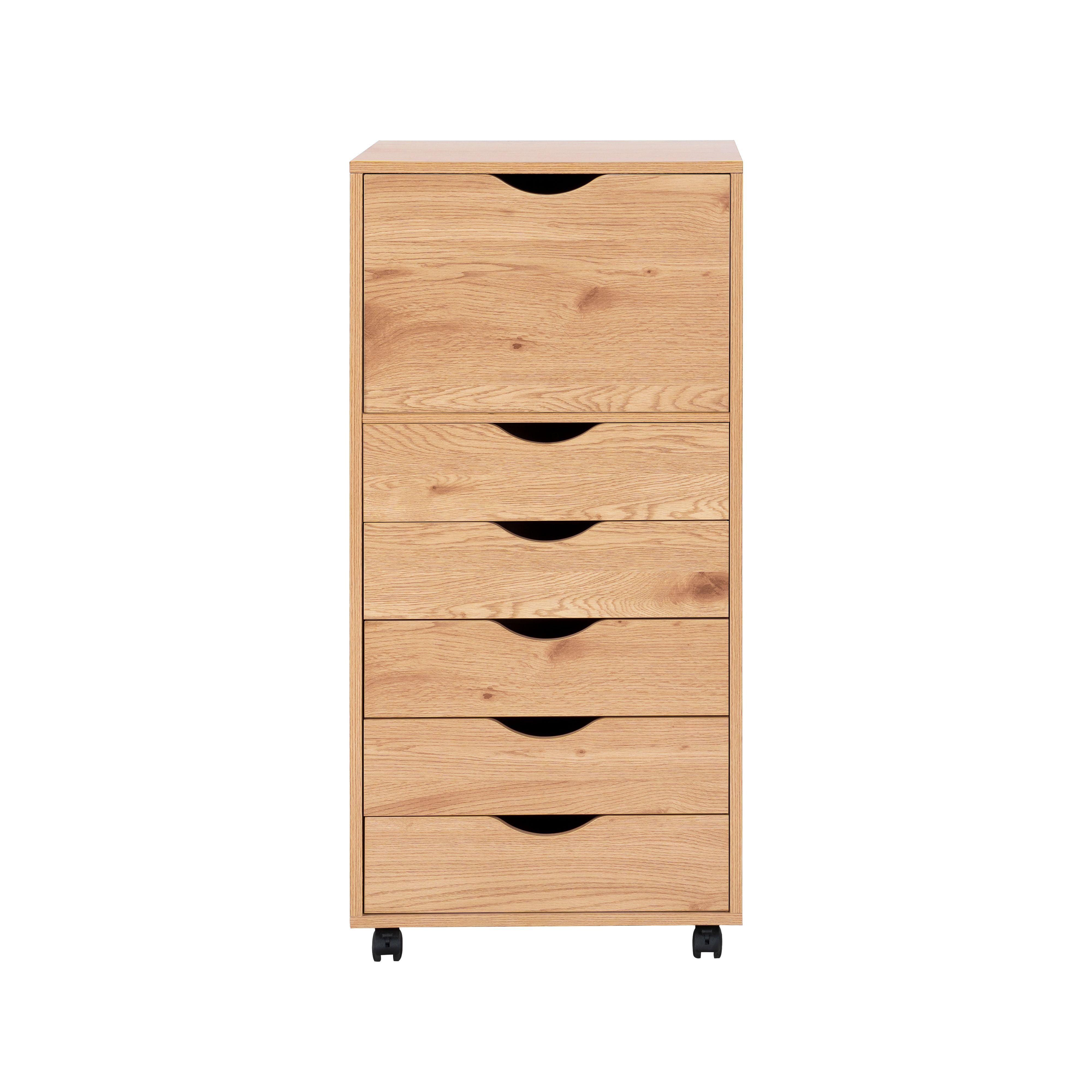 ZENY 5 Drawers Chest, Mobile File Cabinet with Casters, Home Office Storage  Cabinet Under Desk Cabinet Storage Drawers Desk