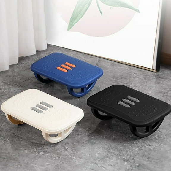 Office Foot Resting Massage Pedal Stool | Ergonomic Adjustable Under Desk Leg Relaxation | Plastic | Circulation Boost | Space Saving | 1pc | 37.5x23x12cm