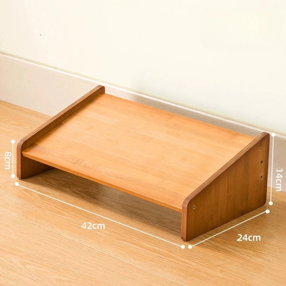 Office Footstool Bathroom Footstool Bamboo Product Sloping Small and ...