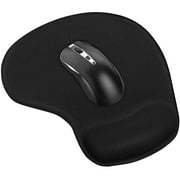 Office & Gaming Mouse Pad with Wrist Support Gel Cushion Rest Desk Mat for Desktop Computer, Laptop, MacBook, Notebook Magic Mouse Keyboard Home, Game Accessories GMP40 9.1 X 7.1 in- Black