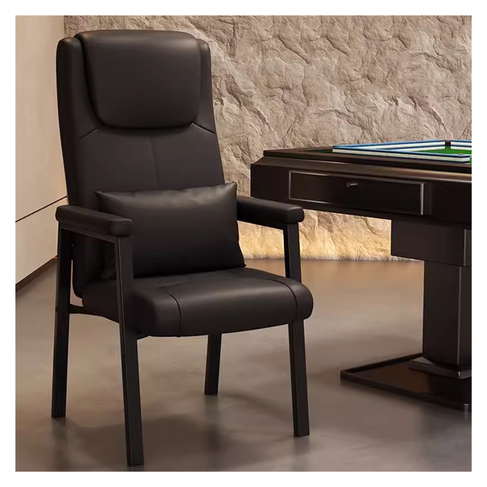 Heavy Duty Guest Reception Chairs with Lumbar Support,Comfy Accent Chair High Back Sofa Chairs Sleeper Armchair Waiting Room Chairs for Office