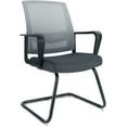 thumbnail image 1 of Office Guest Chair with Lumbar Support Mid Back Mesh Space Air Grid Series Reception Conference Room, 1 of 7