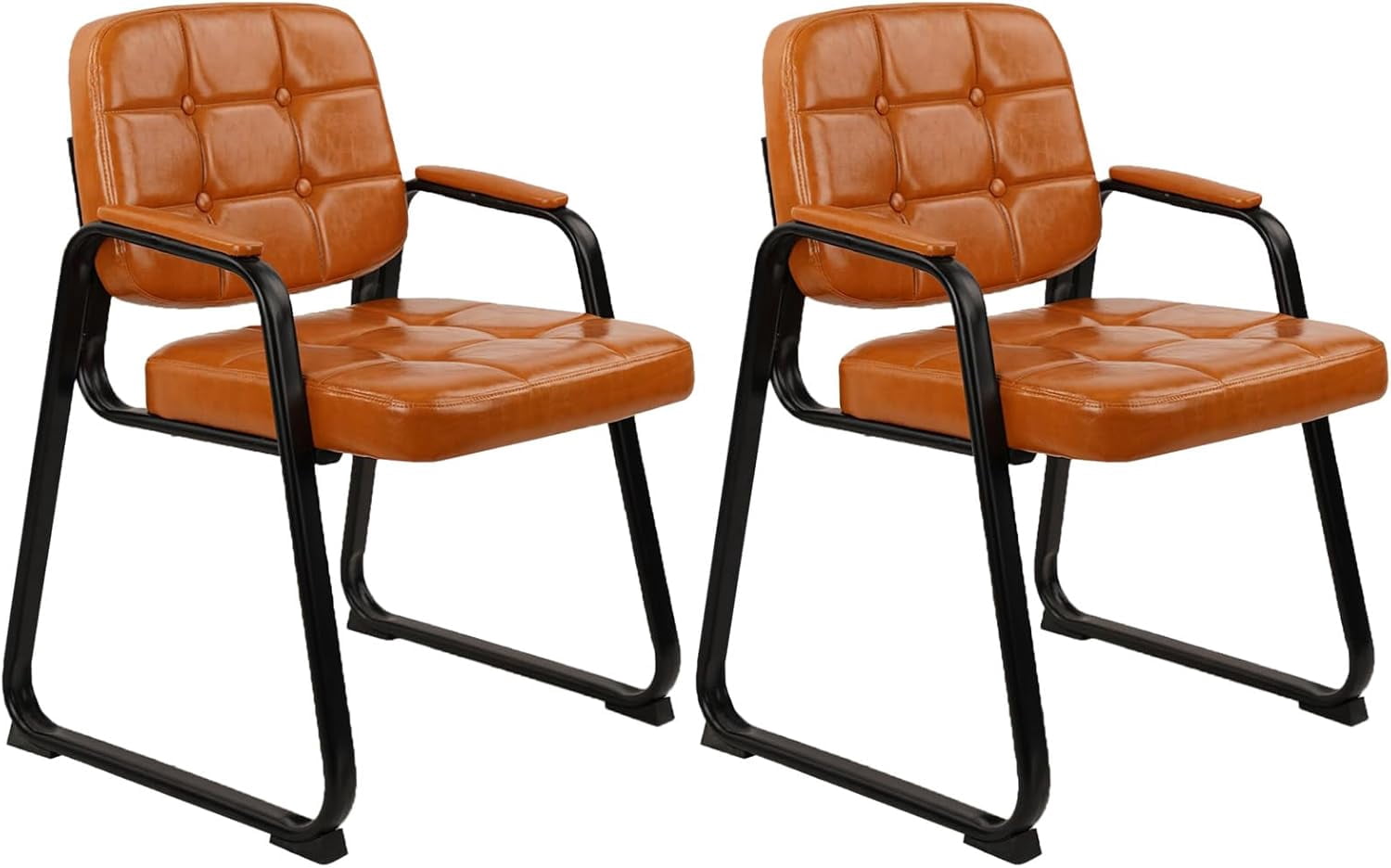 Furniwell Office Guest Chair Waiting Room Reception Chairs Set of 2, PU Furniwell Office Guest Chair Waiting Room Reception Chairs Set of 2, PU