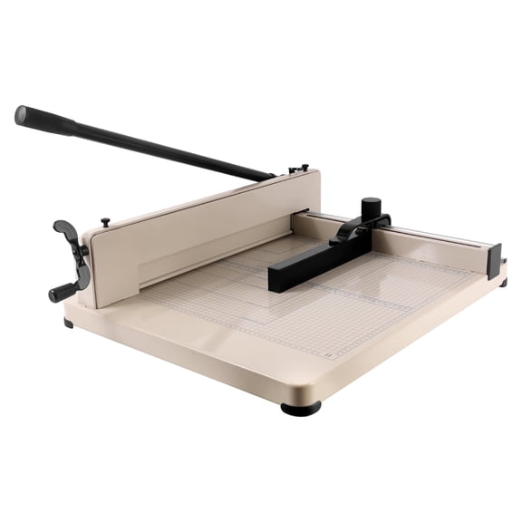 Office Guillotine Paper Machine, 21.2 Inch Compact Base, Anti-Warp Steel Plate, A3 Industrial Paper Cutter, Fabric Slicing Tool, Corporate Print Room, Stationery Shop