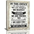 thumbnail image 1 of Office Inspirational Wall Art Rustic Office Wall Decor In This Office We Are A Team Positive Quotes Pictures Canvas Prints Motivational Posters Teamwork&nbsp;Framed Modern Artwork for Office Home, 1 of 6