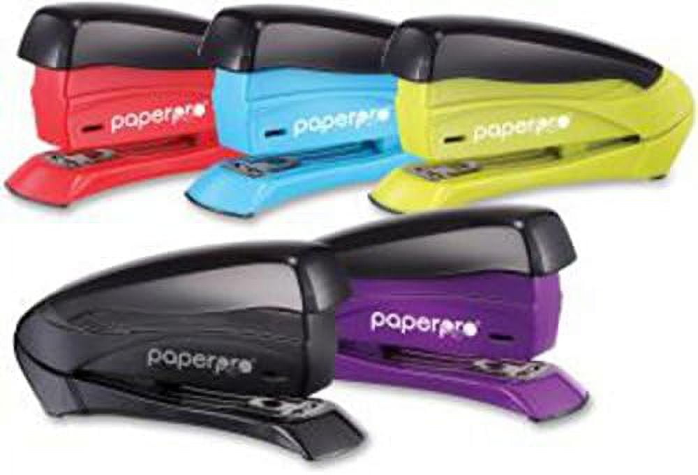 Office Inspire 15 Sheet Stapler One Finger, No Effort, Spring Powered Stapler Assorted