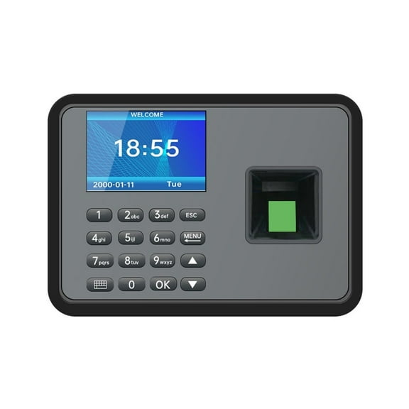 Office Intelligent Password Attendance Machine Biometric Fingerprint Employee Checking-in Recorder DC 5V Time Attendance Clock ,Versatile Punching Options