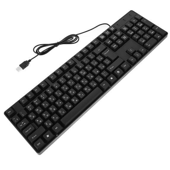 Office Keyboard Wired USB Russian Character Desktop Computer Keyboard Supply