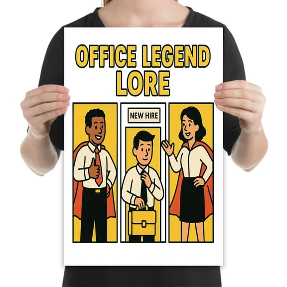 Office Legend Poster - Wall Decor for Coworkers Gift