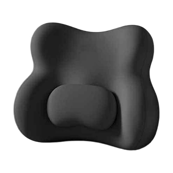 Office Lumbar Support Cushion Memory Foam Back Pillow for Desk Chair Nap Rest Ergonomic Backrest Black