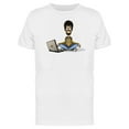 thumbnail image 1 of Office Man Meditation Cartoon Tee Men's -Image by Shutterstock, 1 of 2