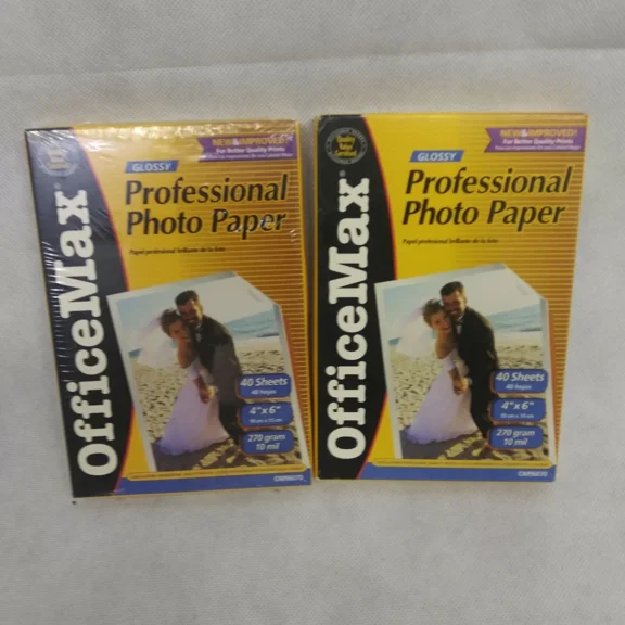 Office Max Professional Photo Paper 4X6 Glossy 2 40 Pack Om96070
