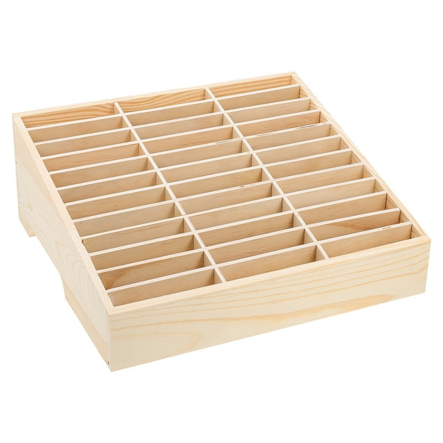 Office Mobile Phone Organizing Box Temporary Wooden Multi-grid Phone Box