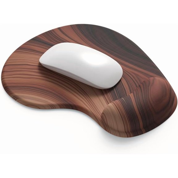 Office Mousepad with Gel Wrist Support - Ergonomic Gaming Desktop Mouse Pad Wrist Rest - Design Gamepad Mat Rubber Base for Laptop Computer -Silicone Non-Slip Special-Textured Surface (01Pink)