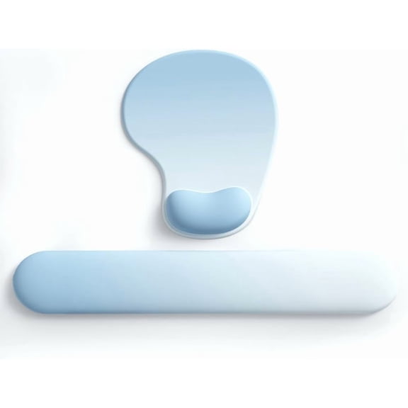 Office Mousepad with Gel Wrist Support - Ergonomic Gaming Desktop Mouse Pad Wrist Rest - Design Gamepad Mat Rubber Base for Laptop Computer -Silicone Non-Slip Special-Textured Surface (01Pink)